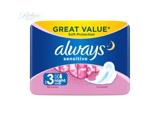 نوار بهداشتی آلویز always Sensitive Night Ultra